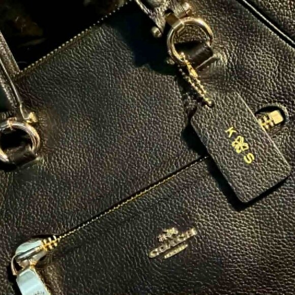 Coach Primrose Pebble Satchel Bag Leather Black Crossbody - See pics! - Picture 15 of 16